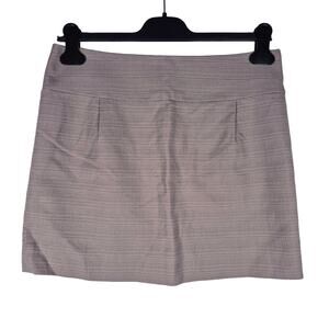 J.Crew Textured Cotton Mini Pencil Skirt Womens size 6 Lined Back Zip